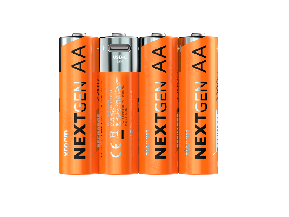 Rechargeable AA Batteries with USB-C - 4 Pack
