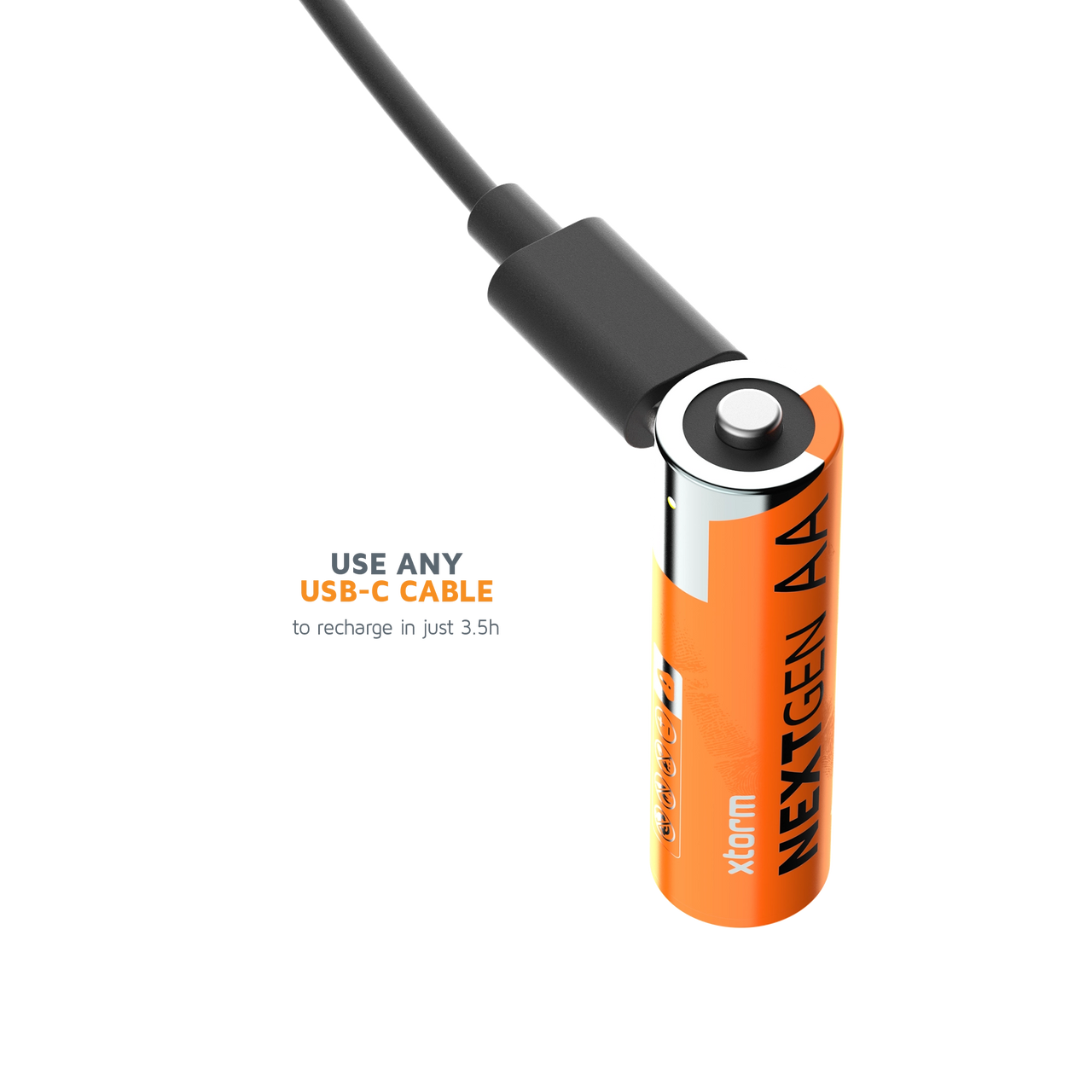 Rechargeable AA Batteries with USB-C - 4 Pack