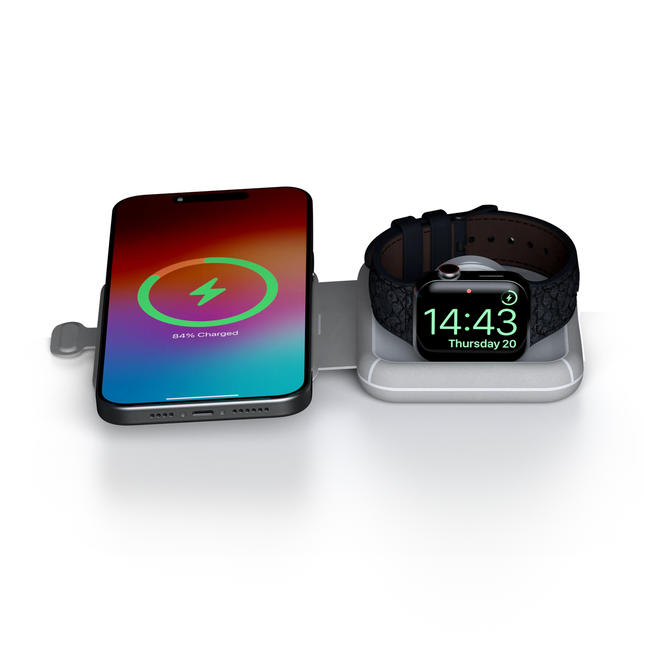 Foldable Wireless Travel Charger 2in1