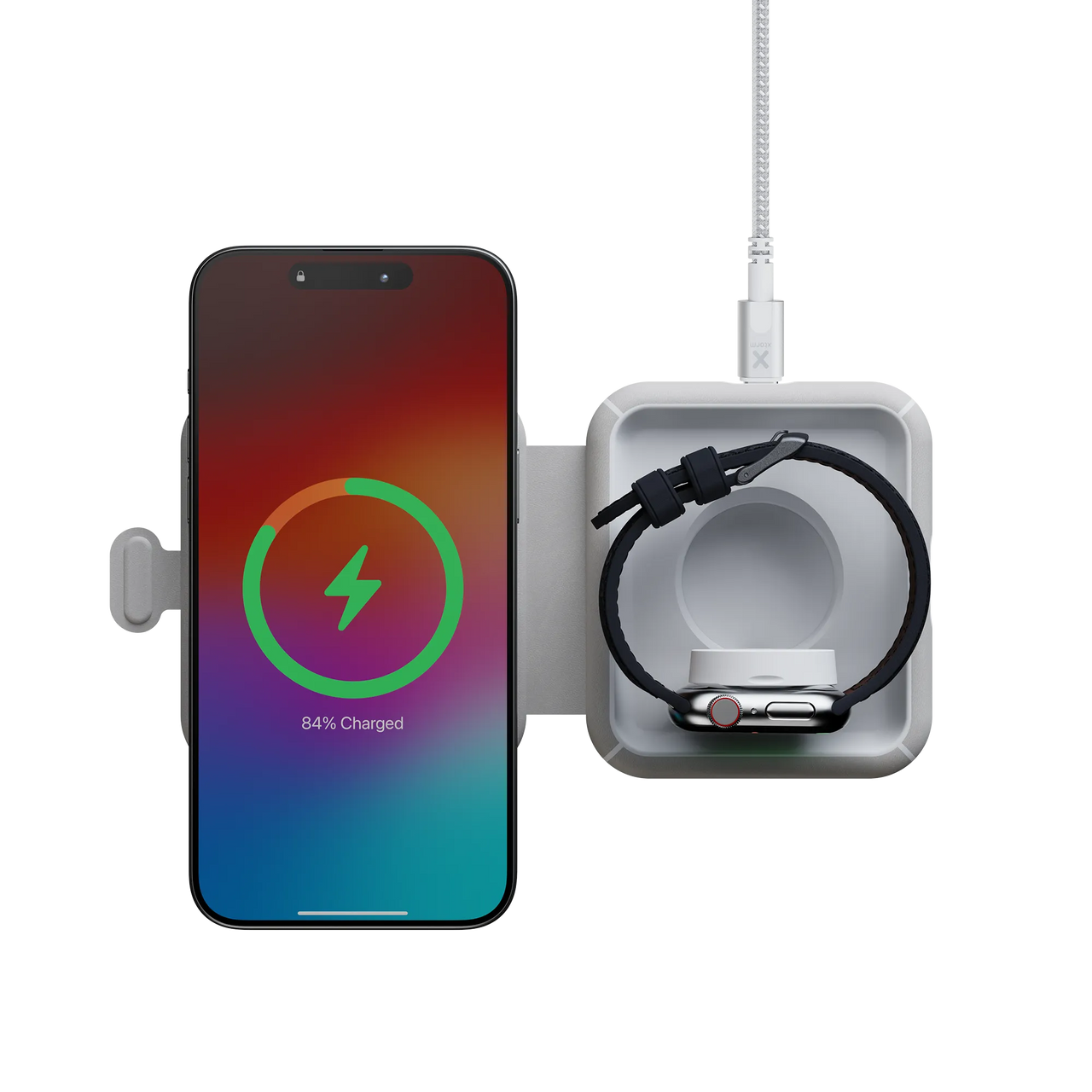 Foldable Wireless Travel Charger 2in1