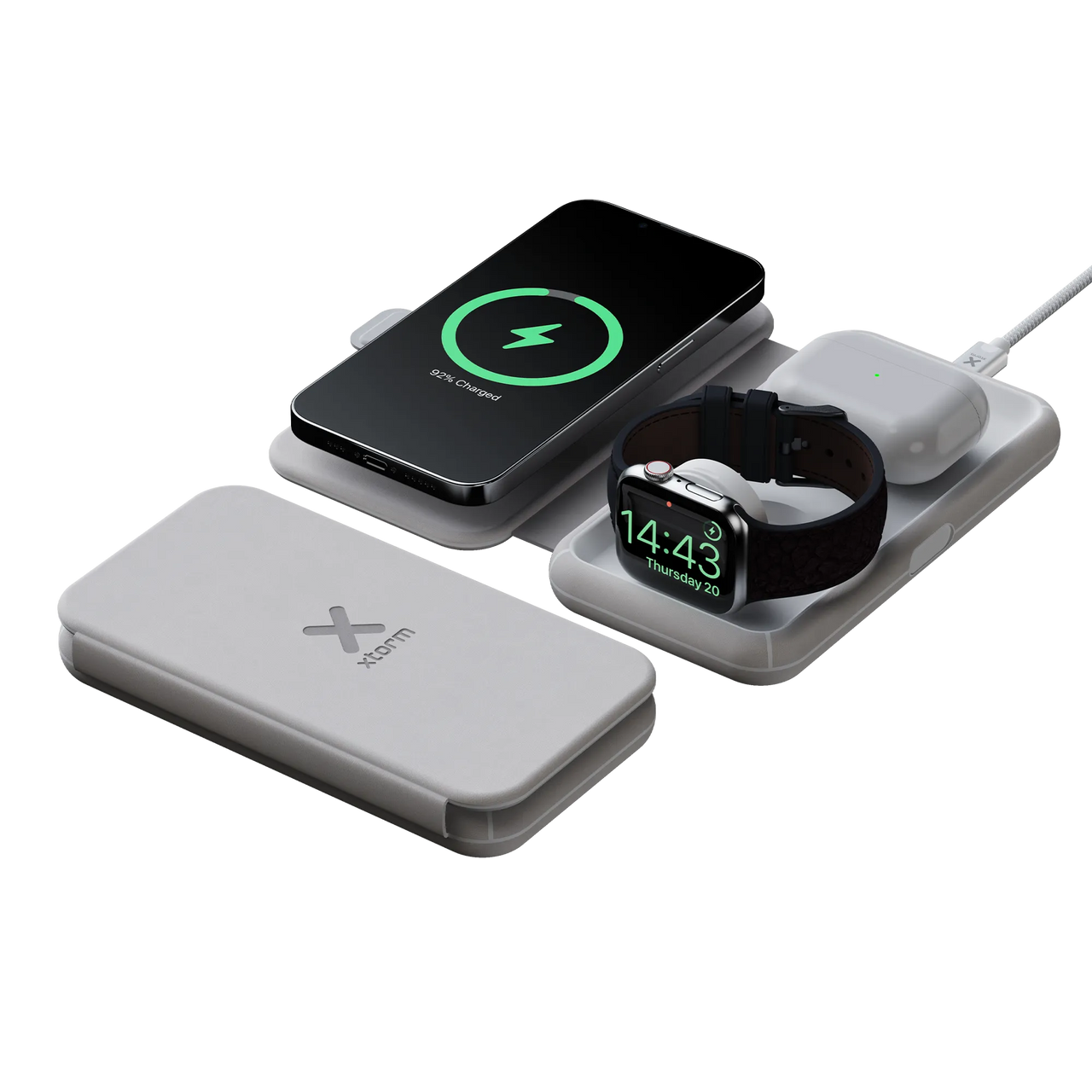 Foldable Wireless Travel Charger 3in1