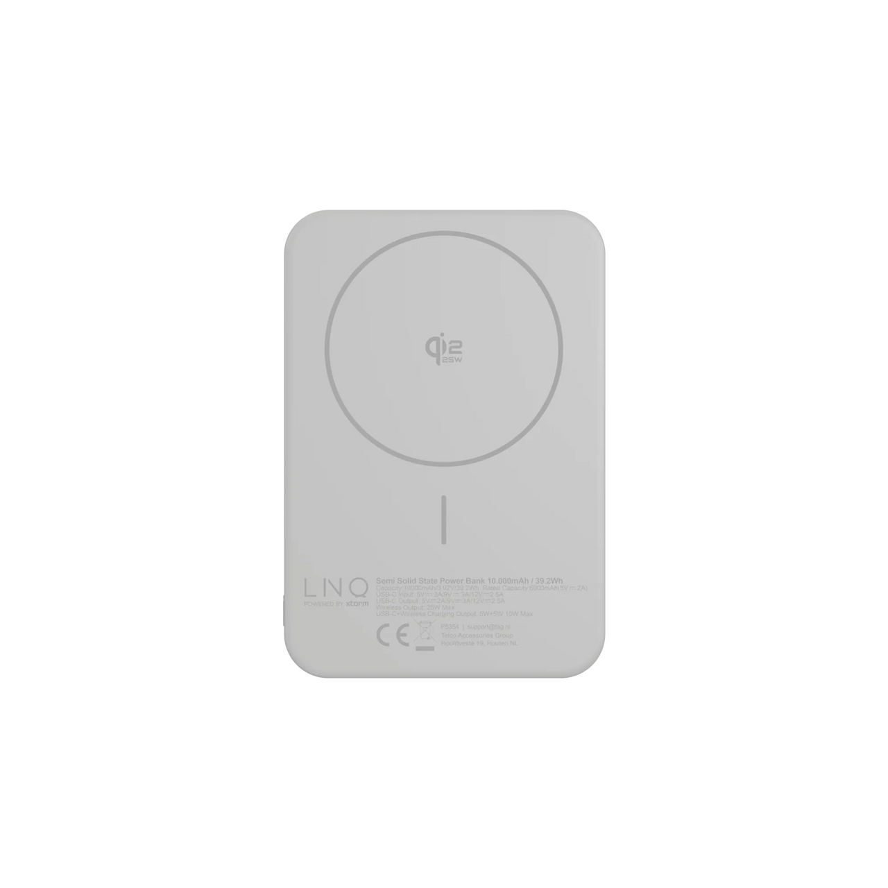 LINQ Semi-solid State Magnetic Power bank 10.000