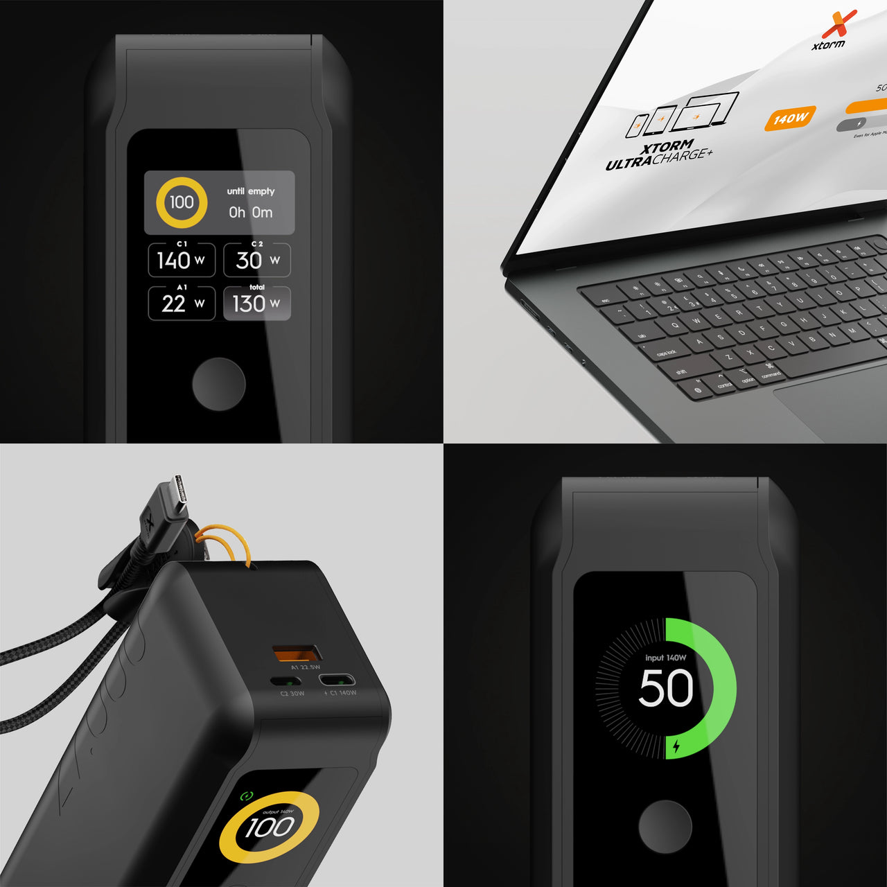 NextGen Powerbank 140W - 27,000 mAh - Midnight Black