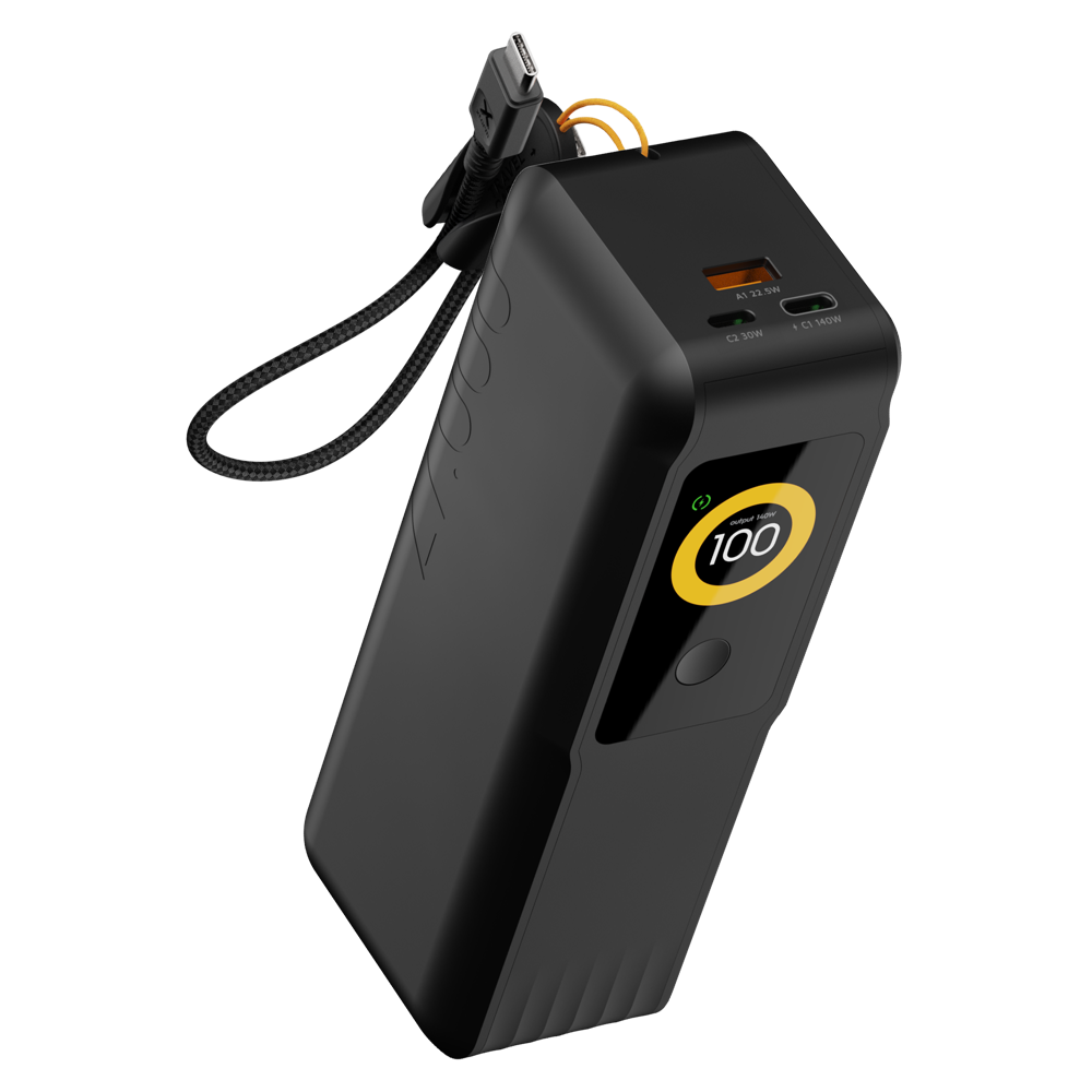 NextGen Powerbank 140W - 27,000 mAh - Midnight Black