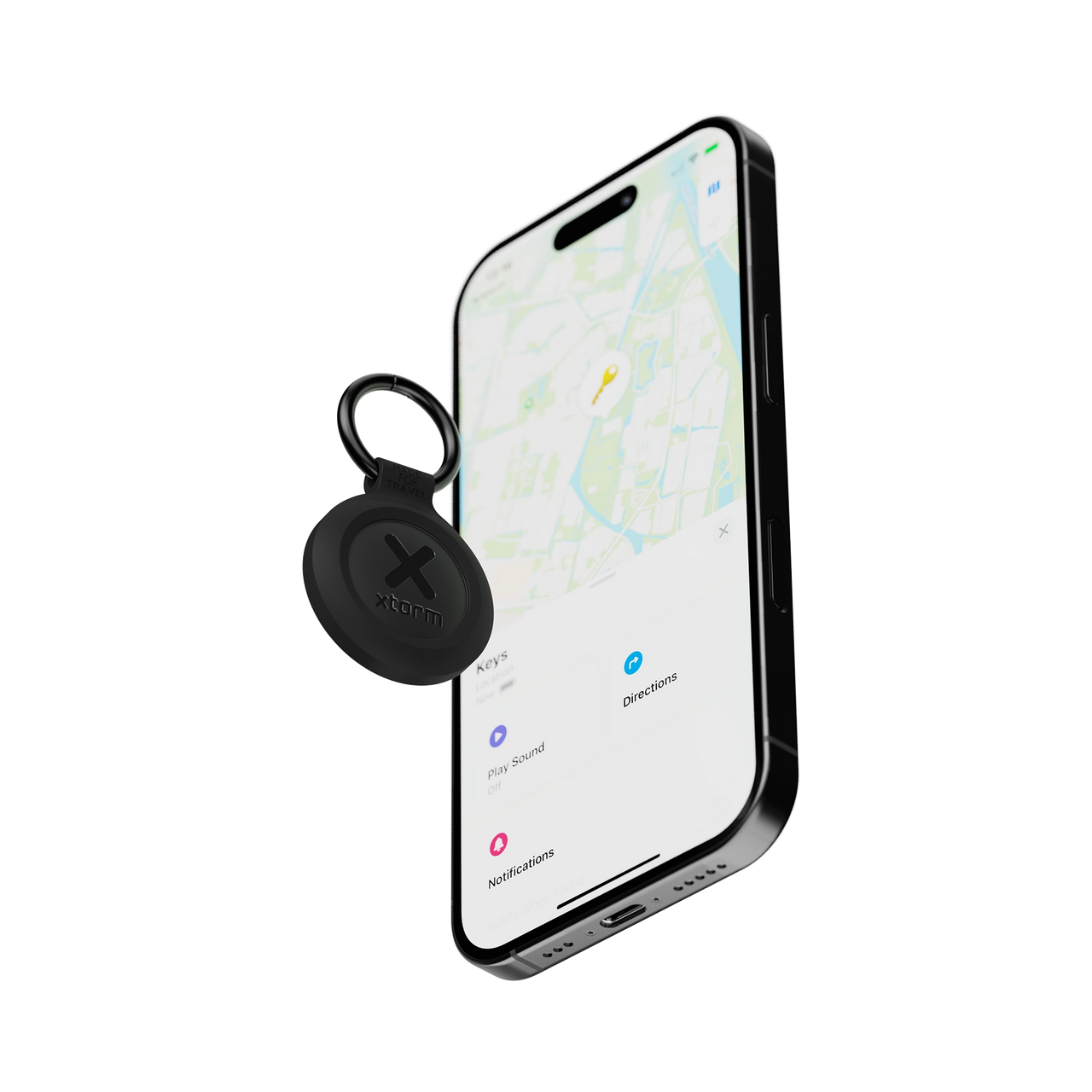 Water-resistant TravelTag - Charcoal Black