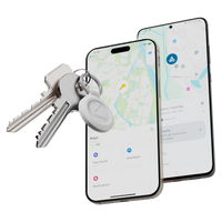 Thumbnail for TravelTag for Android & iPhone - Water-resistant - 3-Pack - Ash White
