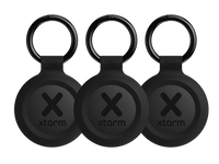 Thumbnail for TravelTag for Android & iPhone - Water-resistant - 3-Pack - Charcoal Black