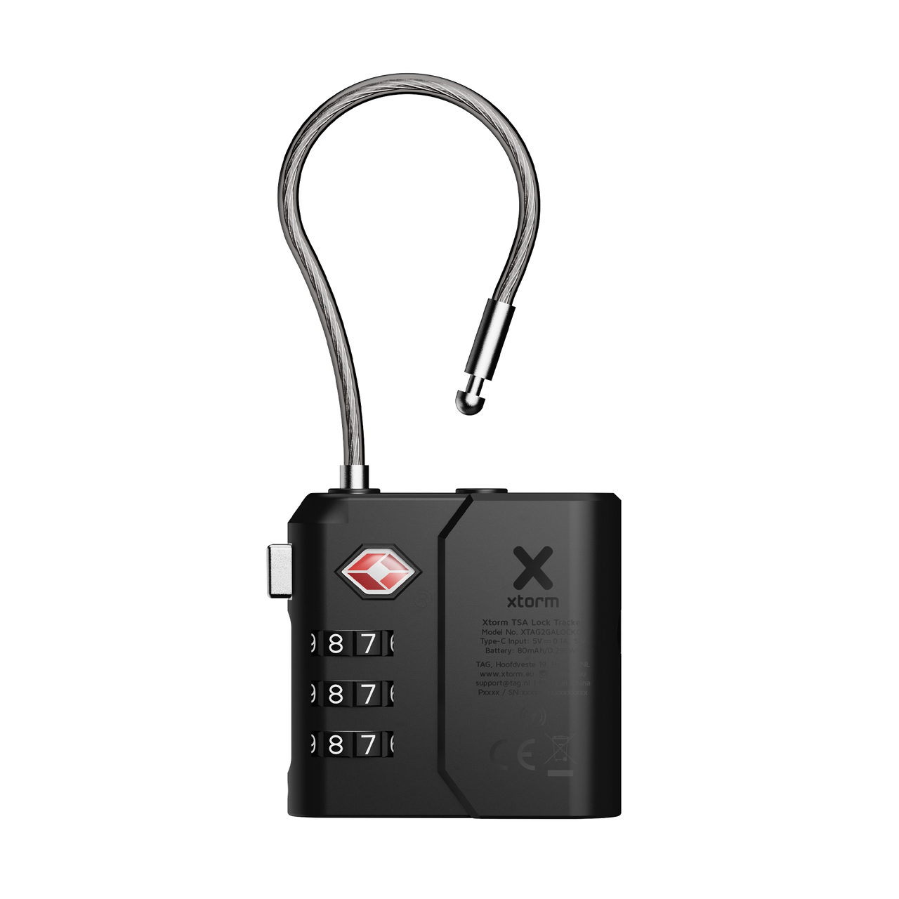 TSA Lock Tag – Luggage Lock with Tracker for Android & iPhone