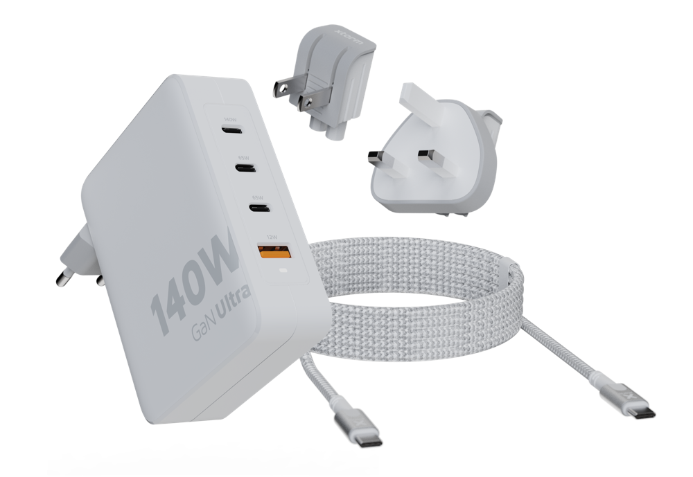 140W GaN-Ultra Travel Charger + USB-C PD Cable
