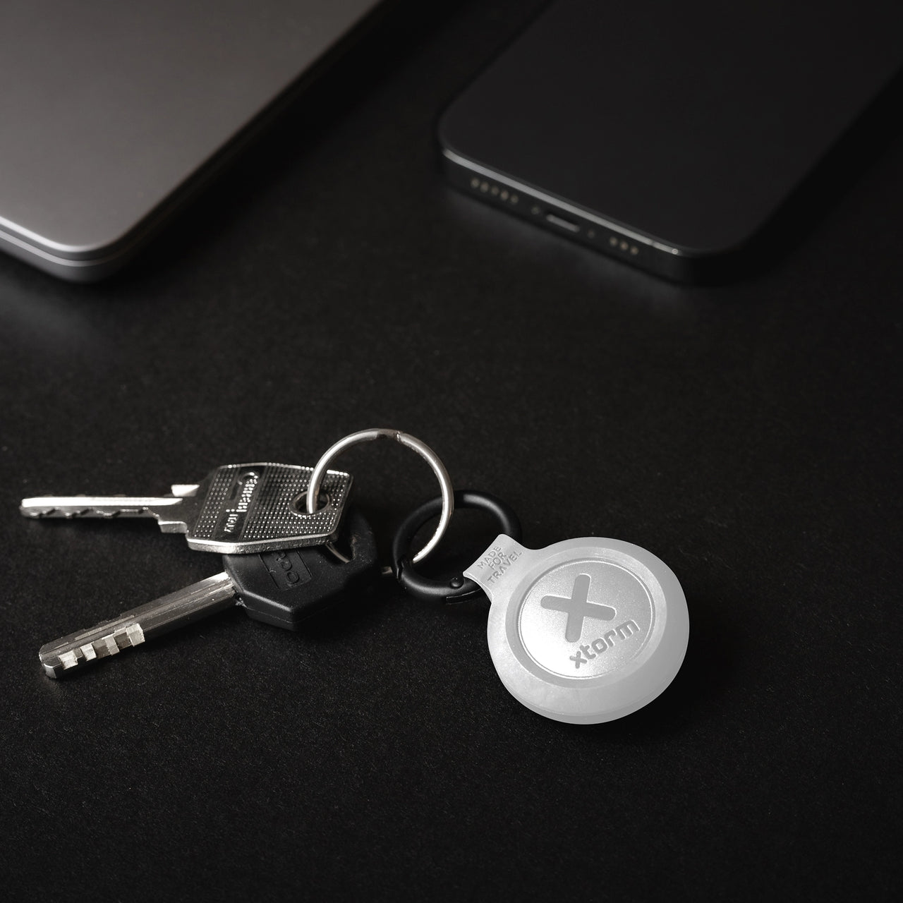 TravelTag for Android & iPhone - Water-resistant - 3-Pack - Ash White