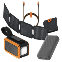 Thumbnail for Emergency Kit Bundle: Flashlight Powerbank, SolarBooster, SuperCharge Powerbank and Cable